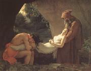Anne-Louis Girodet-Trioson The Burial of Atala (mk05) oil painting on canvas